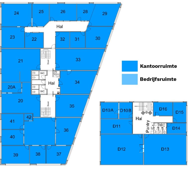 Plattegrond eerste verdieping Plattegrond Verzamelgebouw Reeuwijk